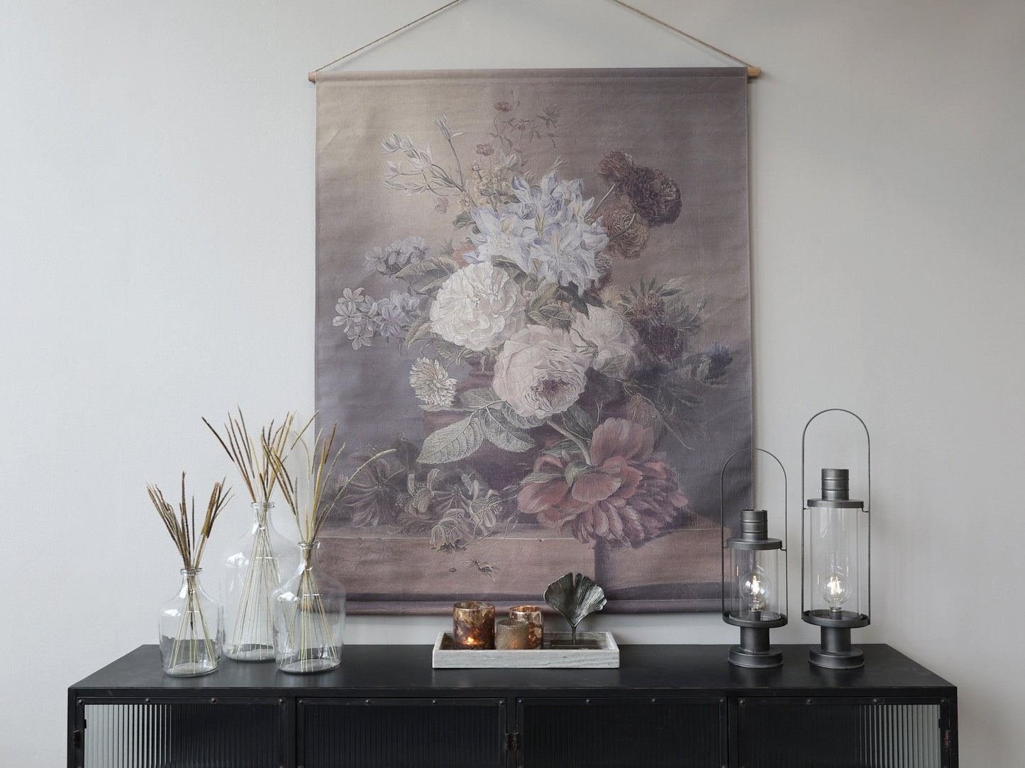 Dusky Floral Display Mural Wall Hanging - XL - Flo & Joe
