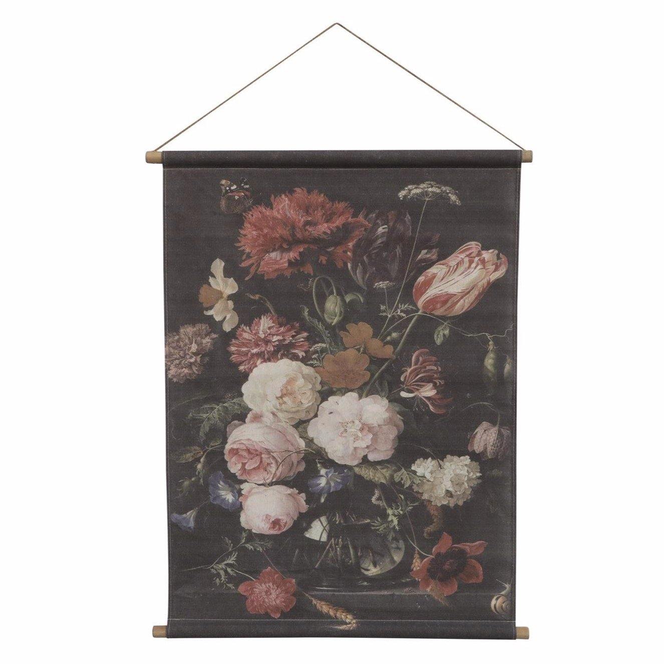 Floral Rose Mural Wall Hanging 97 x 76cm - Flo & Joe