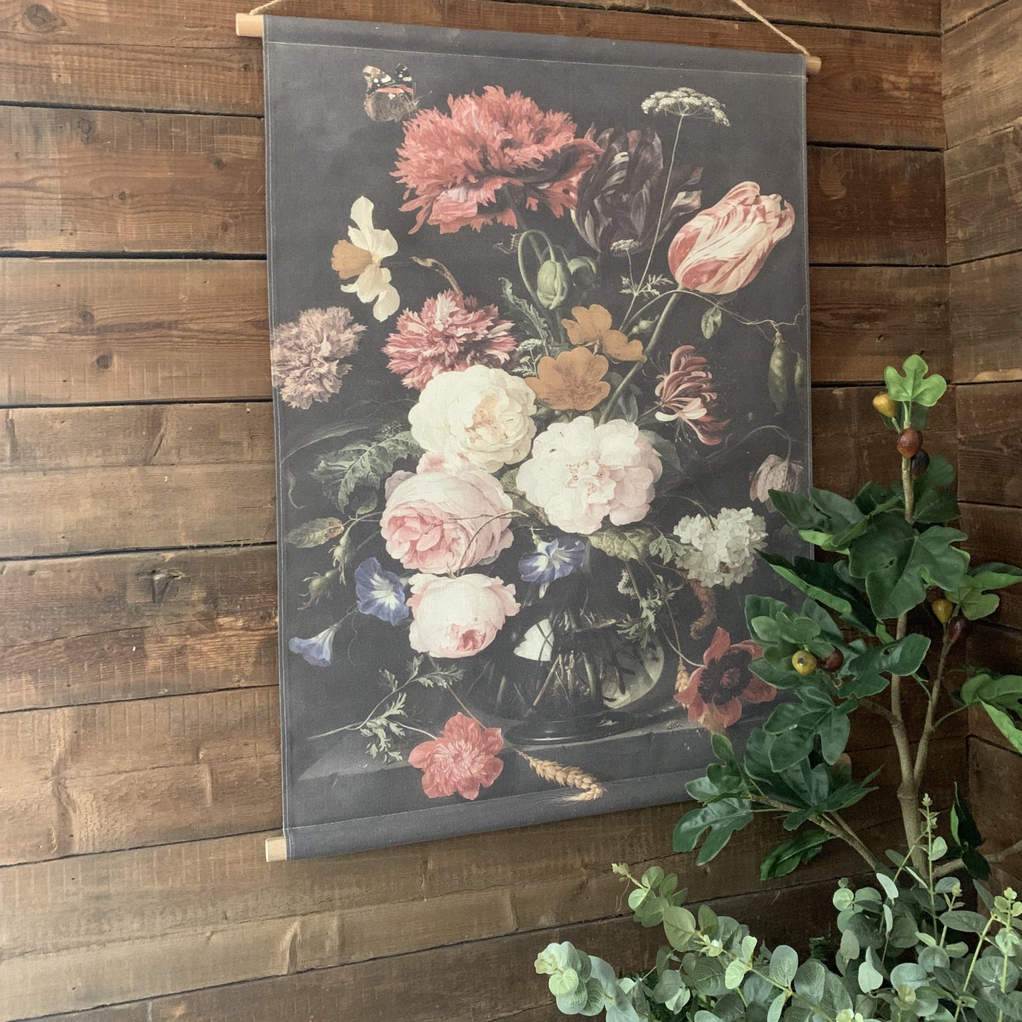 Floral Rose Mural Wall Hanging 97 x 76cm - Flo & Joe