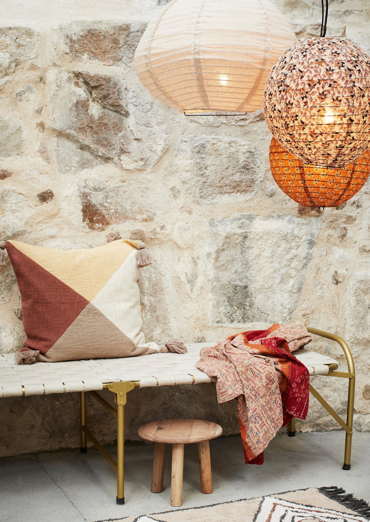 Folding Daybed - Brass - Flo & Joe