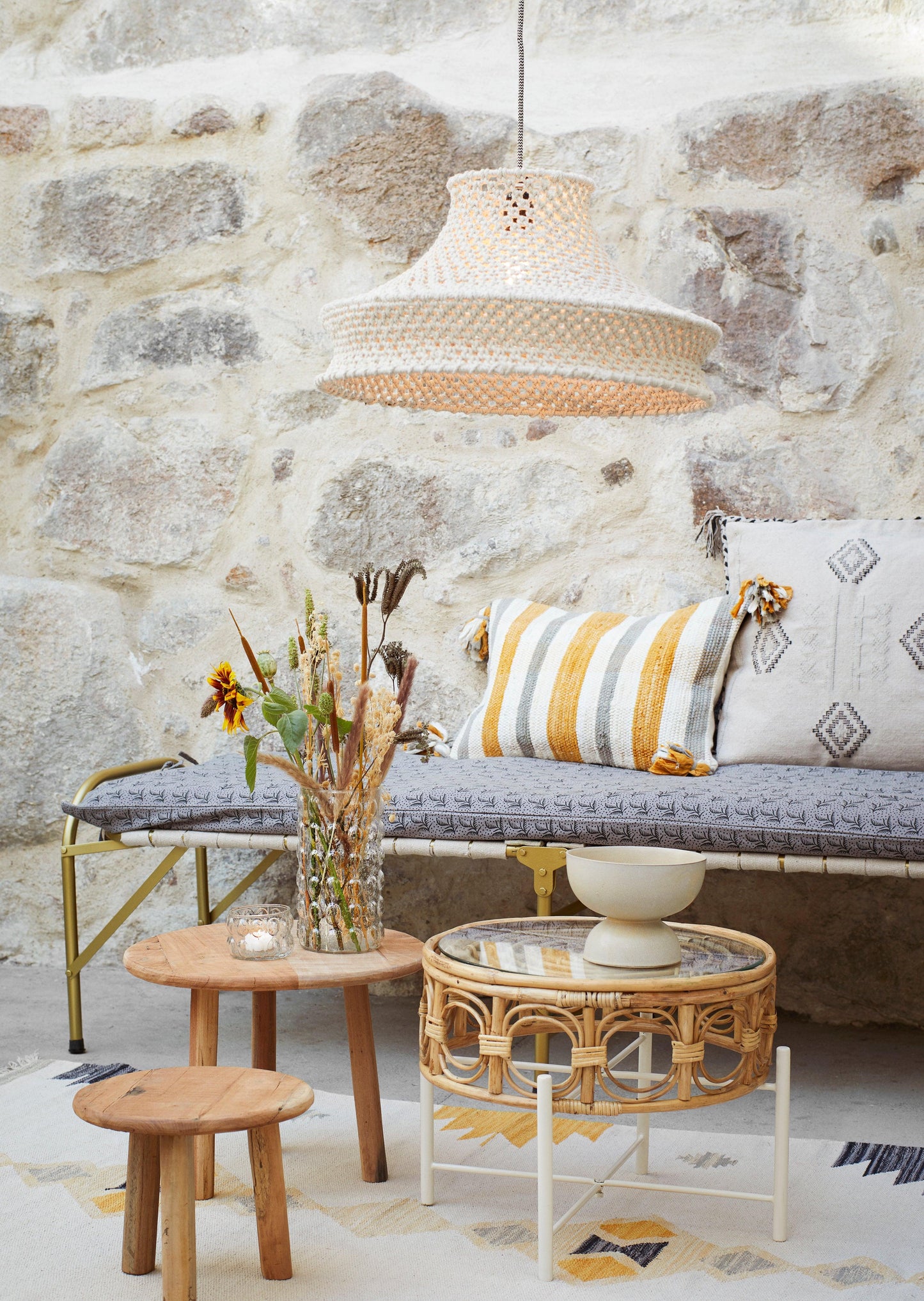 Folding Daybed - Brass - Flo & Joe