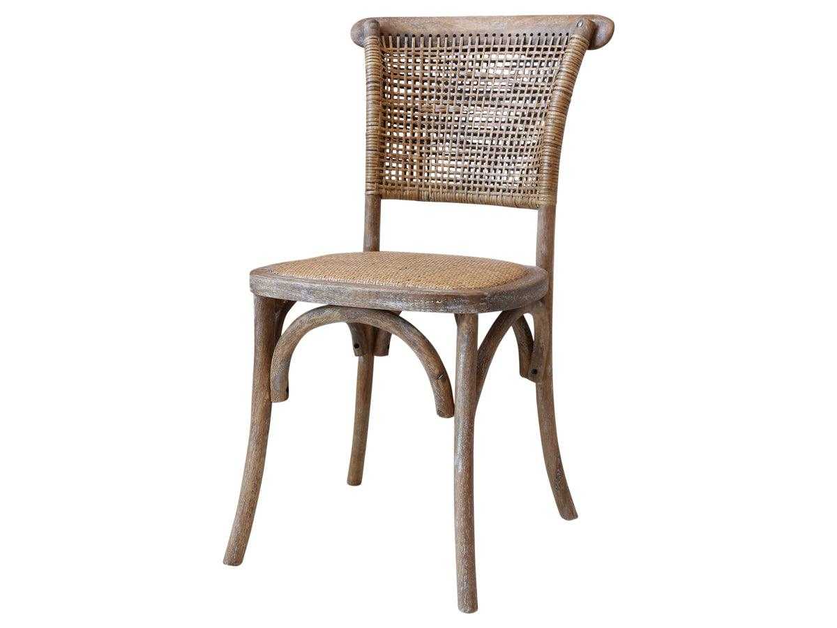 French wicker dining chair flo & joe