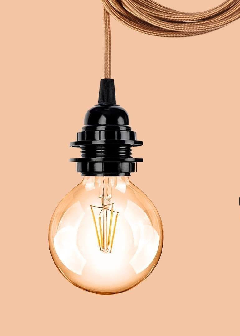 Globe amber led light bulb flo & joe