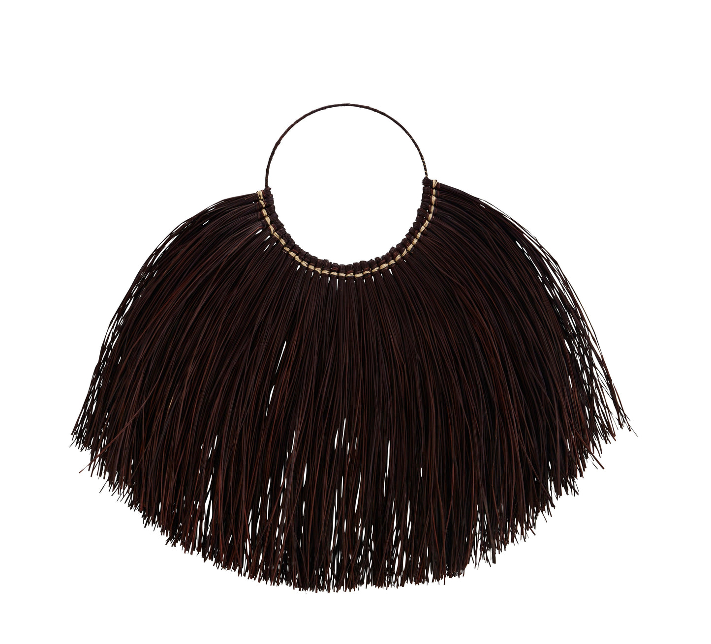 Handmade Aubergine Seagrass Wall Hanging - Flo & Joe