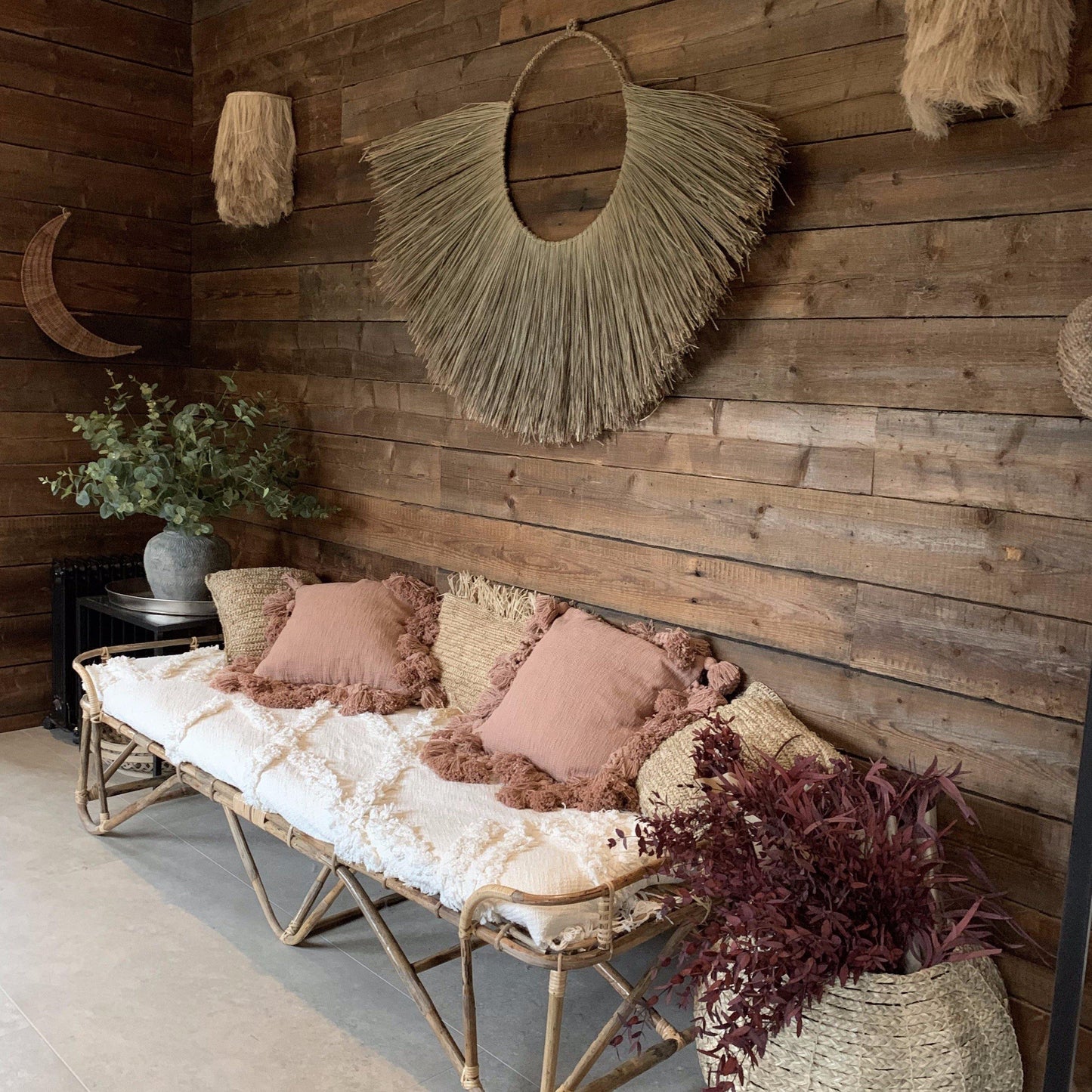 Handmade Natural Seagrass Wall Hanging - Large - Flo & Joe