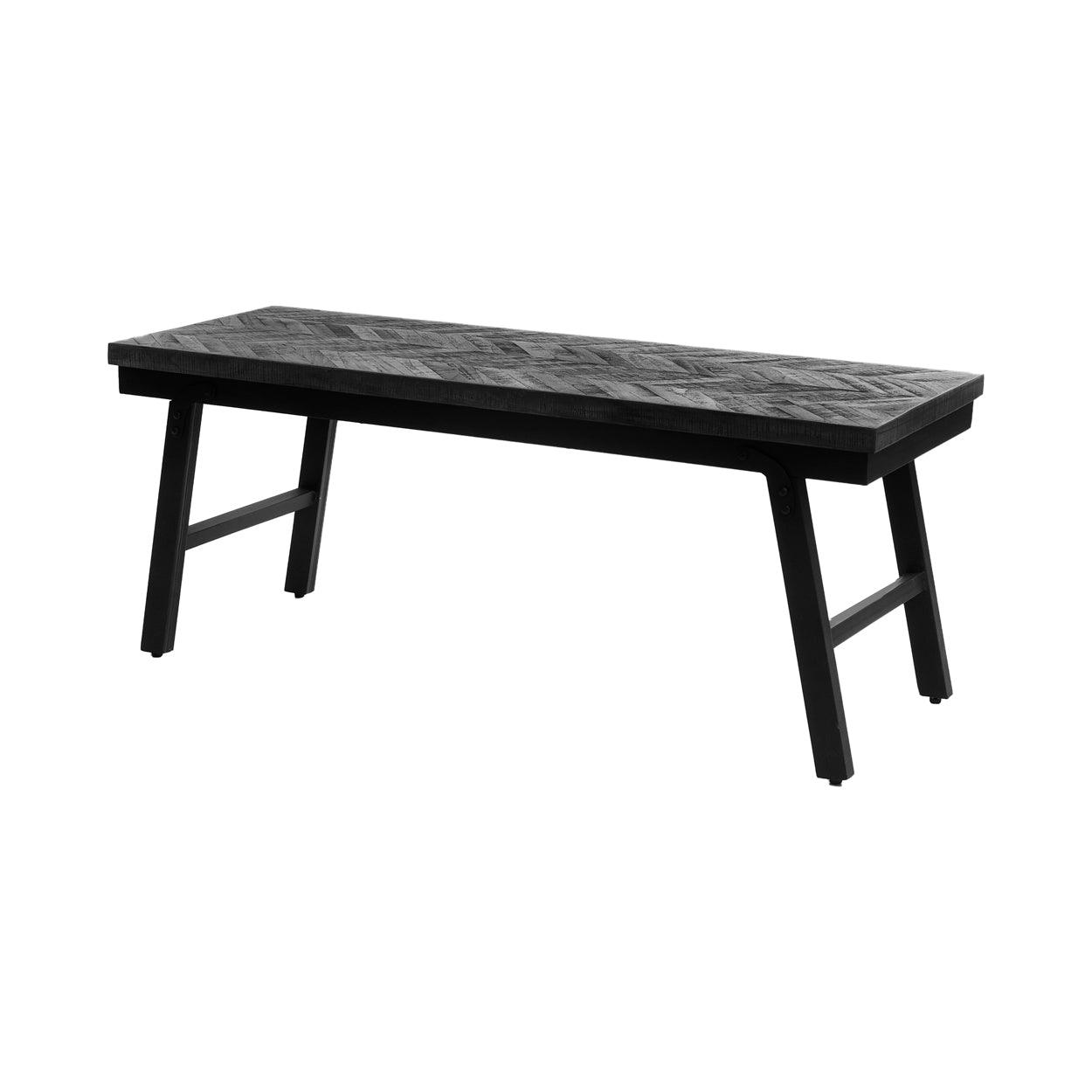 Herringbone Foldable Bench - Black 150cm - Flo & Joe