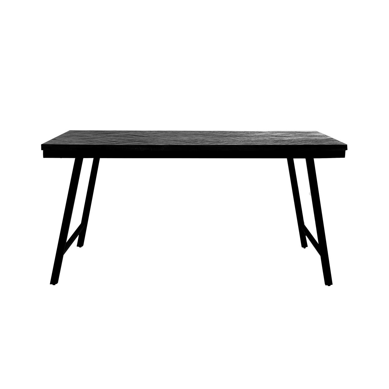 Herringbone Foldable Table - Black 200cm - Flo & Joe