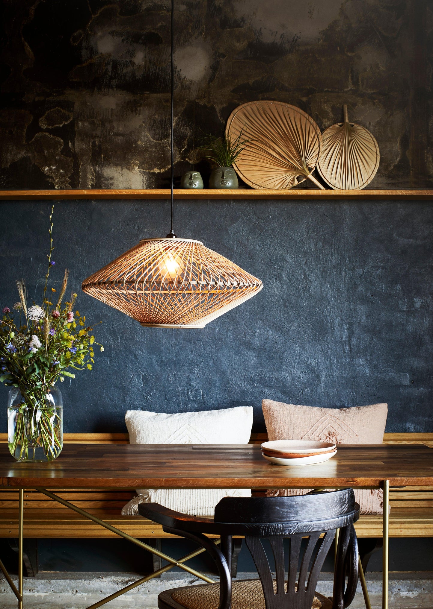 Large Rattan Pendant Light - Flo & Joe
