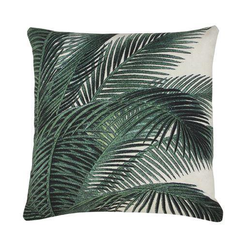 Printed Palm Leaves Cushion 45x45cm - Flo & Joe