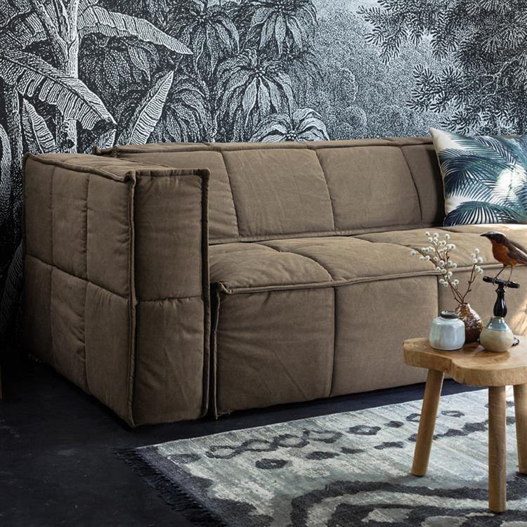 Printed Palm Leaves Cushion 45x45cm - Flo & Joe