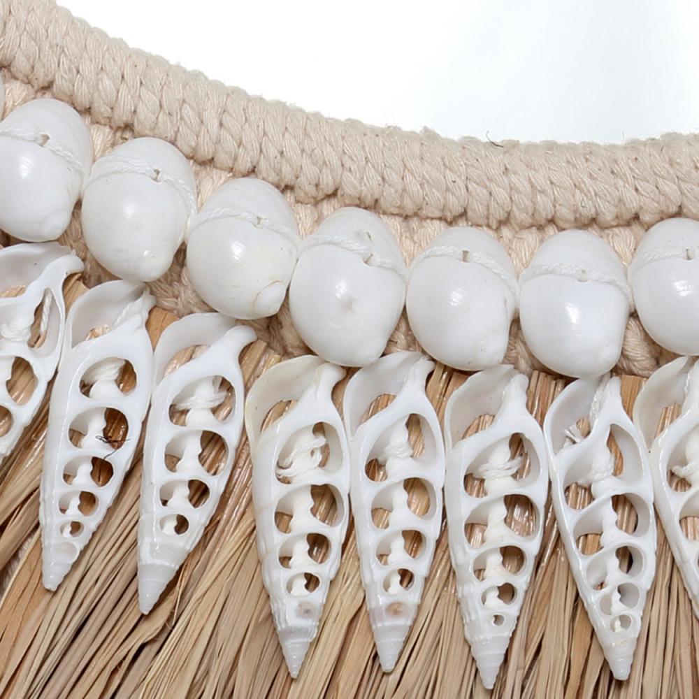 Raffia Shell Mirror - Flo & Joe