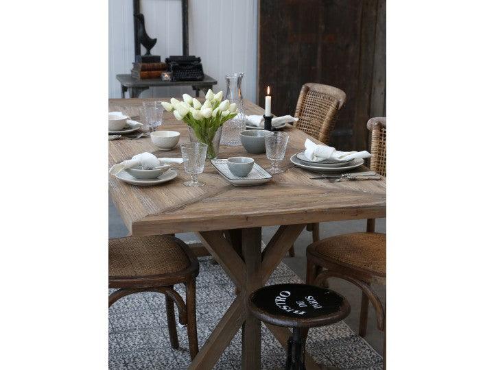 Recycled French Wood Dining Table - 200cm - Flo & Joe