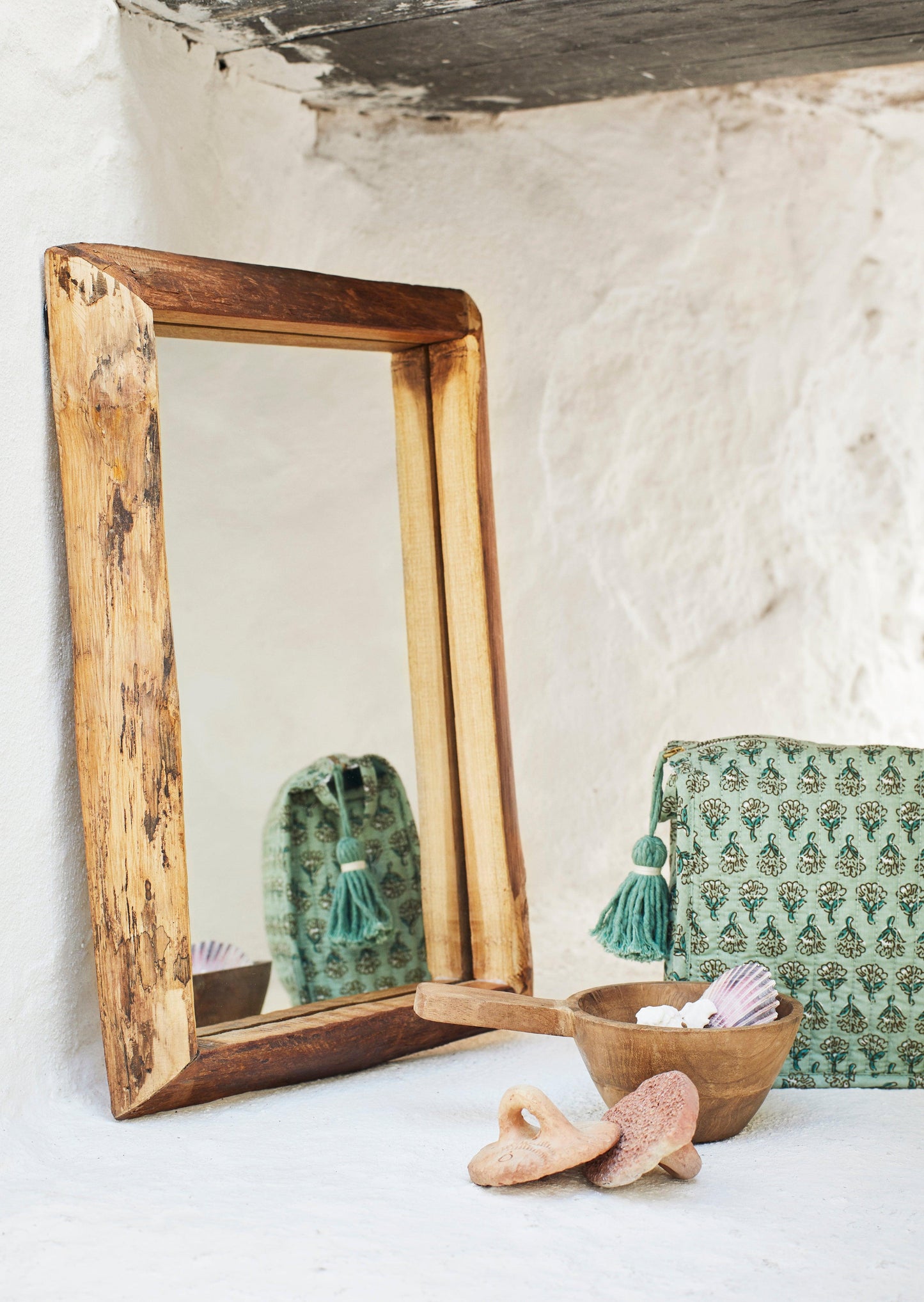 Rustic Wooden Mirror - Flo & Joe