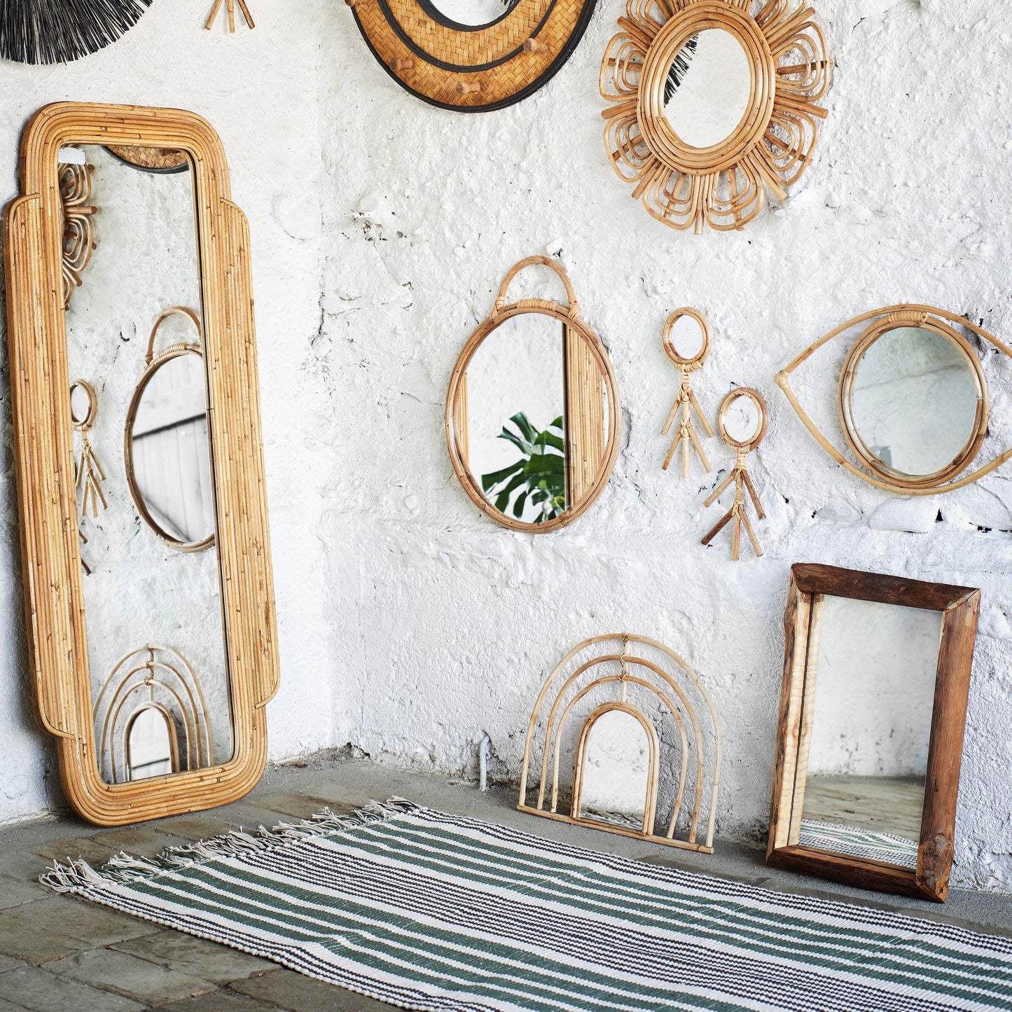 Rustic Wooden Mirror - Flo & Joe