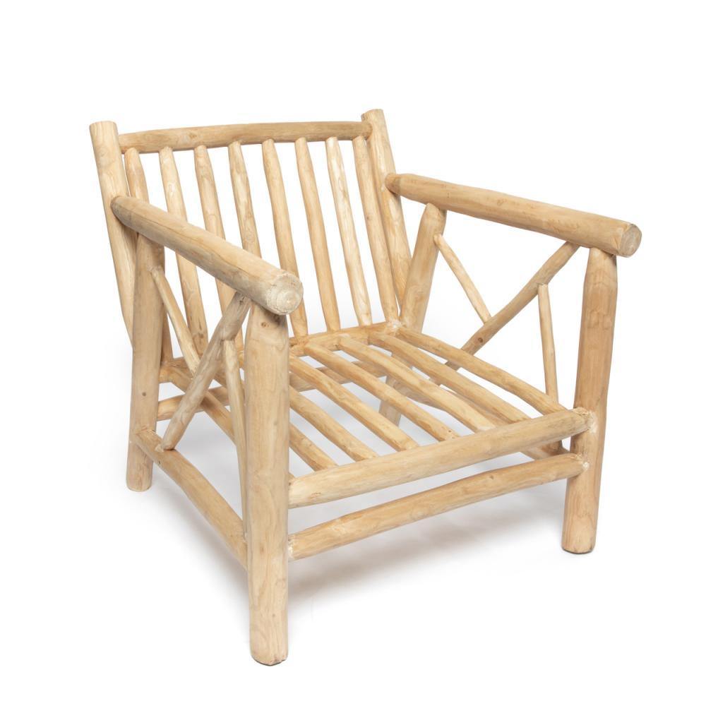 Teak Cushioned Lounge Chair - Flo & Joe