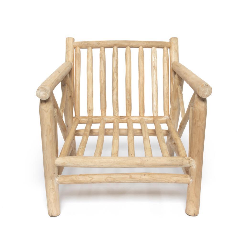 Teak Cushioned Lounge Chair - Flo & Joe