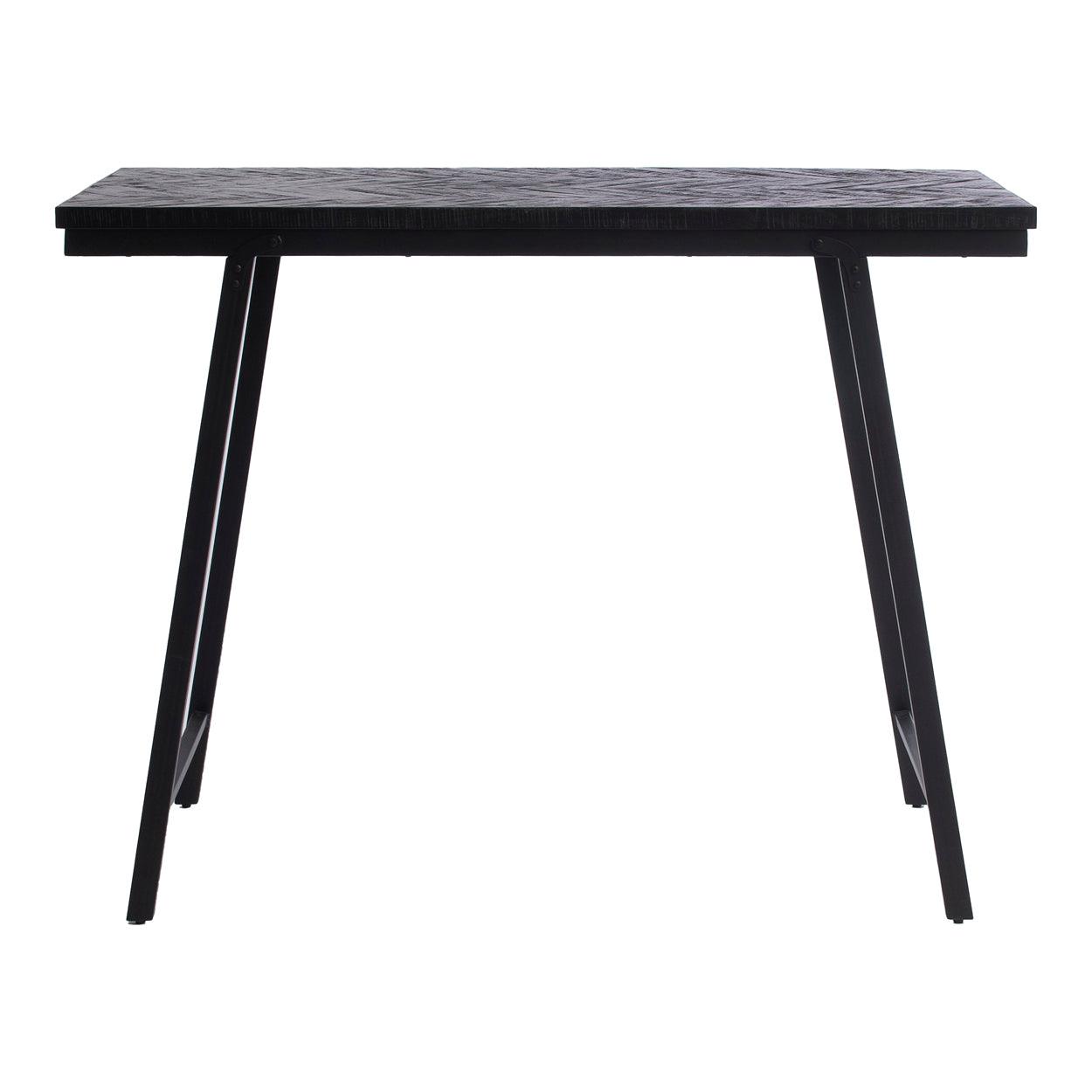 The Herringbone High Table - Black - Flo & Joe