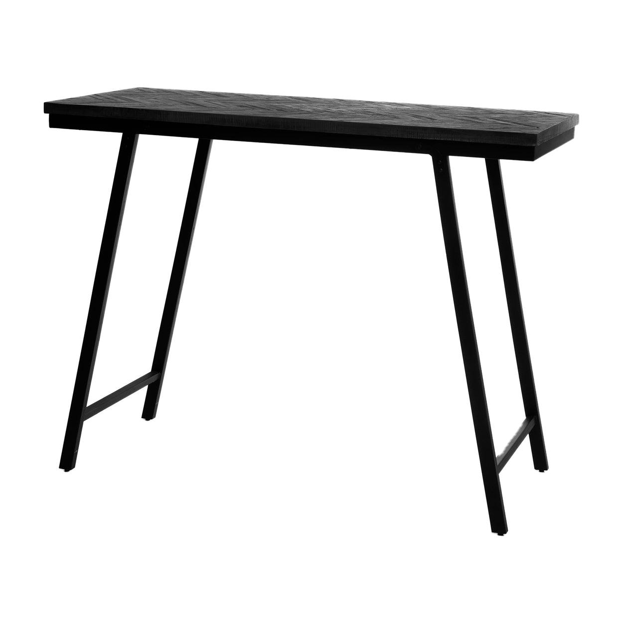 The Herringbone High Table - Black - Flo & Joe