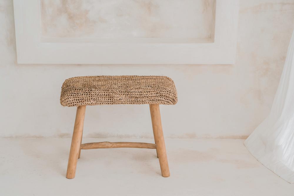 The Raffia Bench - Flo & Joe