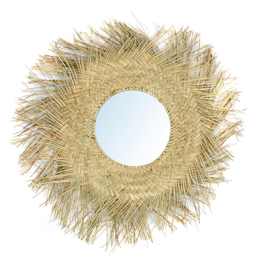 The Rotun Mirror - Natural - 65cm - Flo & Joe