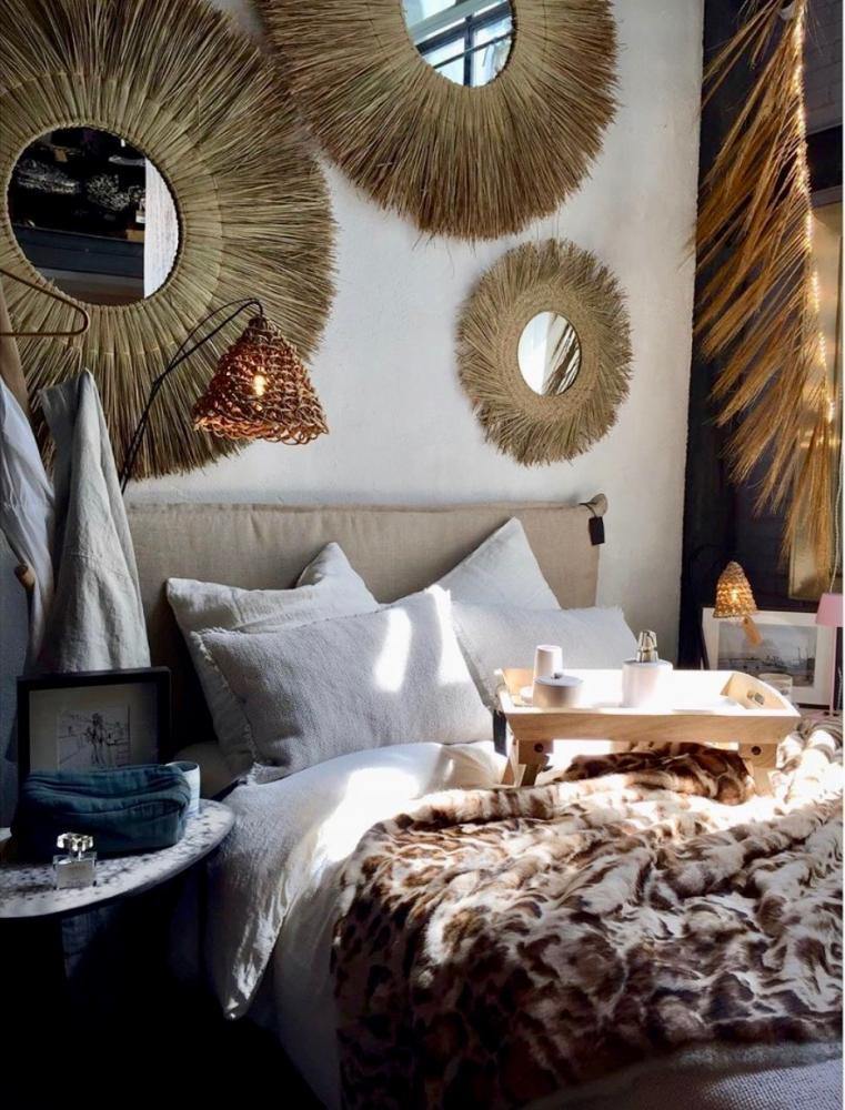 The Rotun Mirror - Natural - 65cm - Flo & Joe