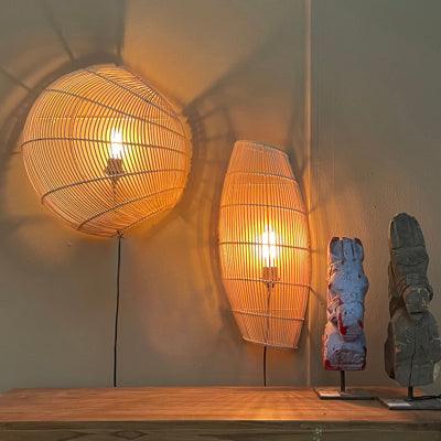 The sphere wall light natural flo & joe