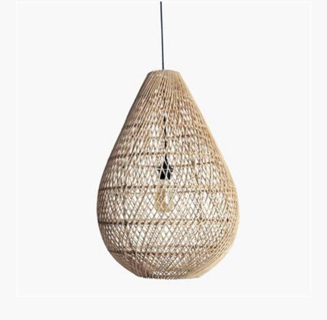 The Teardrop Natural Pendant Light - L - Flo & Joe