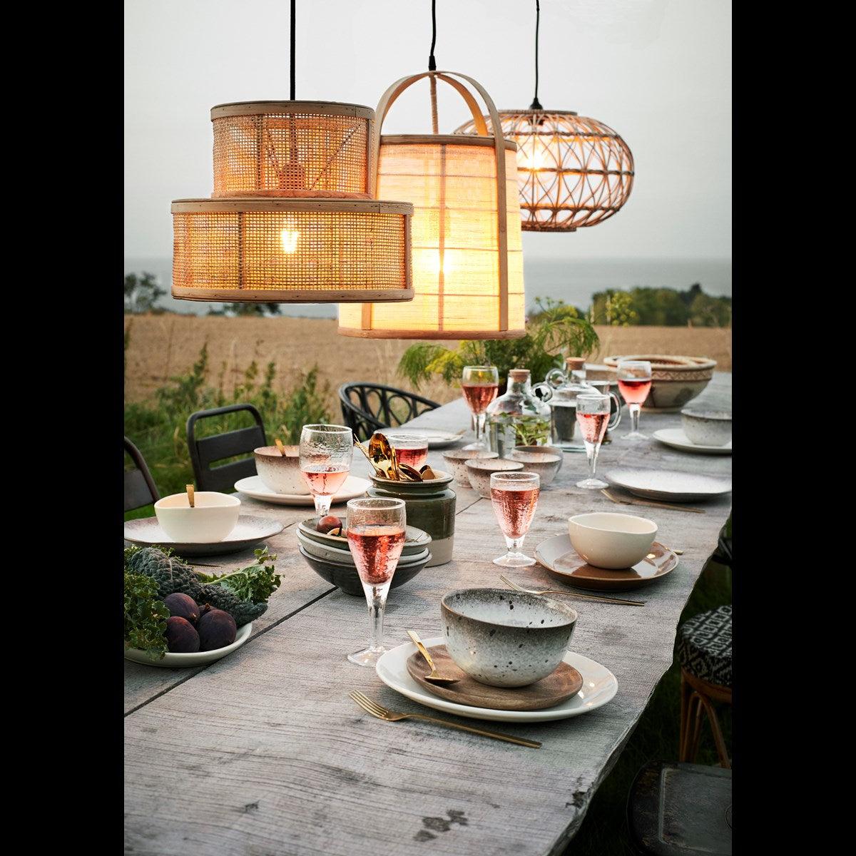 Tiered Rattan Pendant Light - Flo & Joe