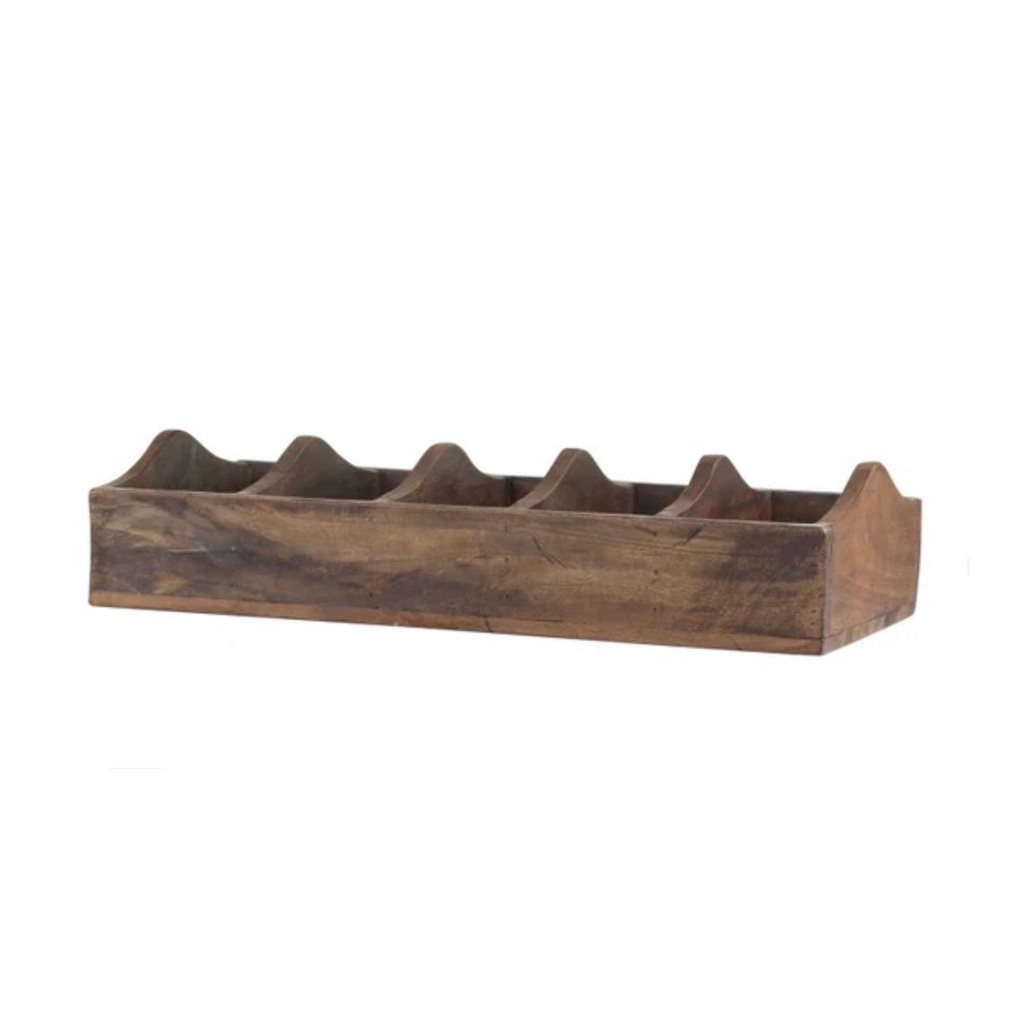 Wooden compartment tray flo & joe
