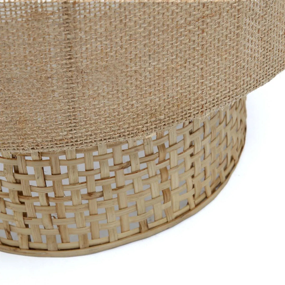 The bolly jute wall light shade