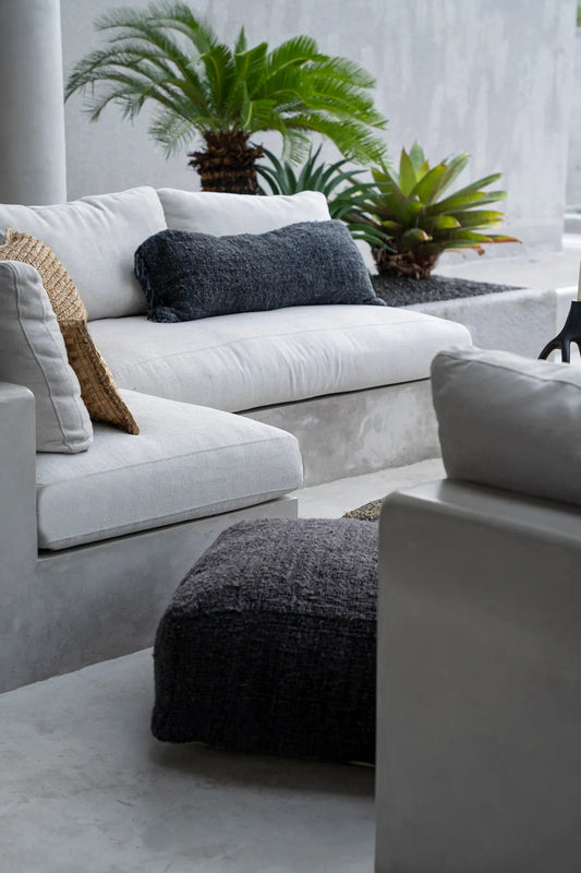 Oh My Gee Pouffe Black Navy