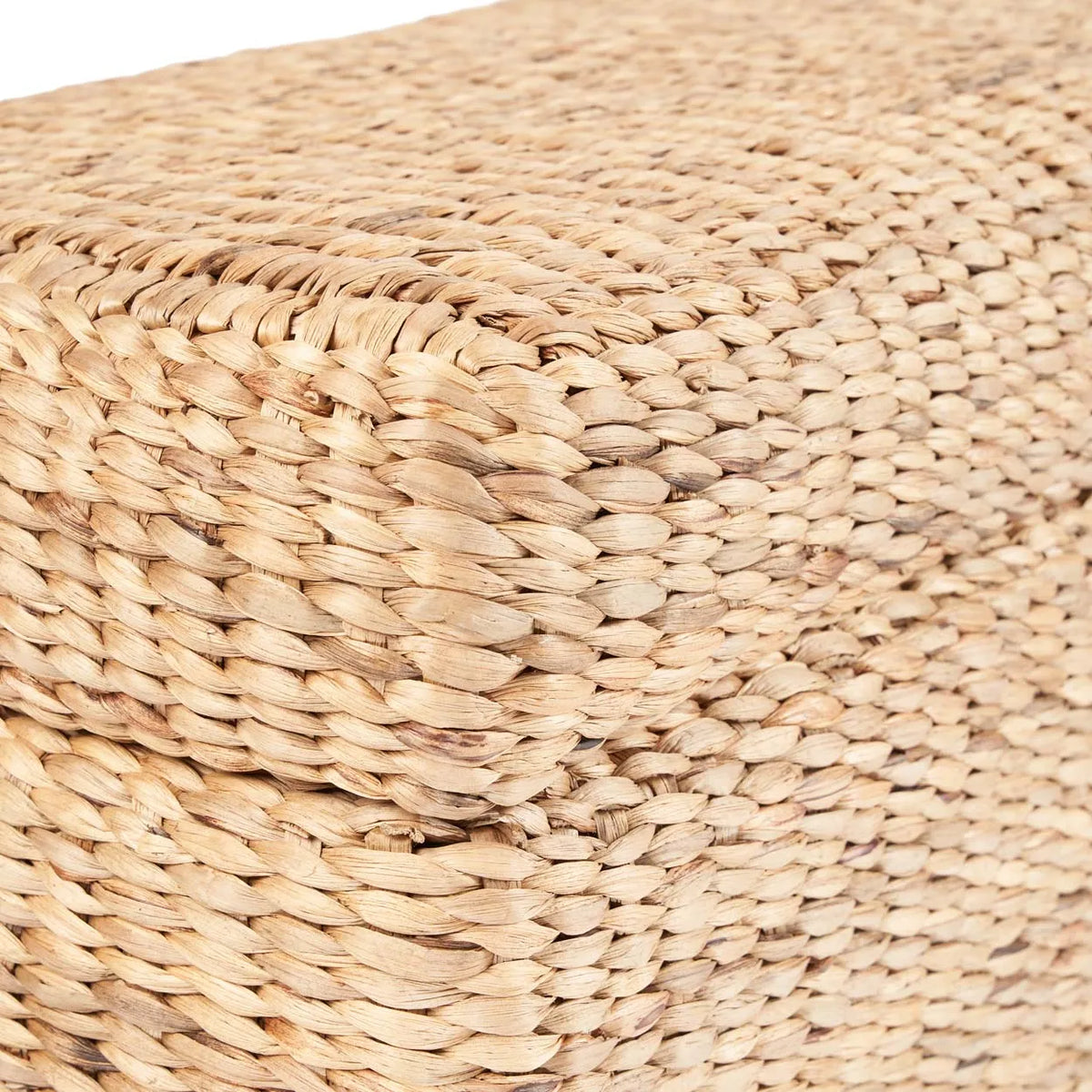 Large Ottoman Storage Box handwoven from natural water hyacinth 120 x 40 x 45cm