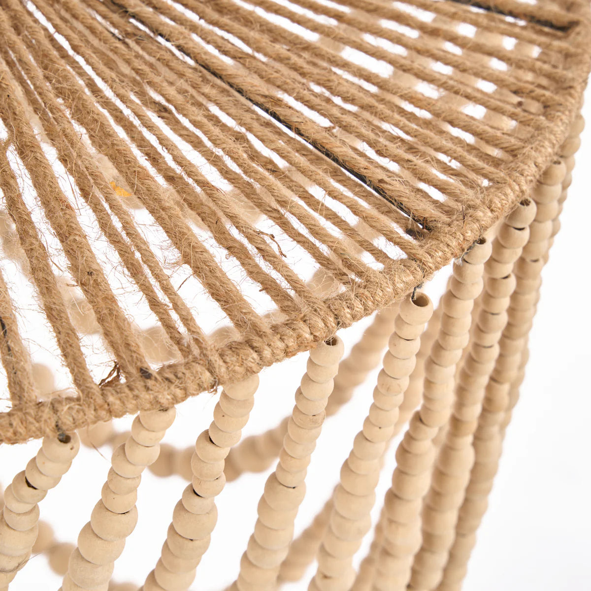 The wooden bead chandelier   large