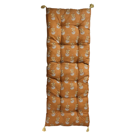 Cotton Mattress - Terracotta Print