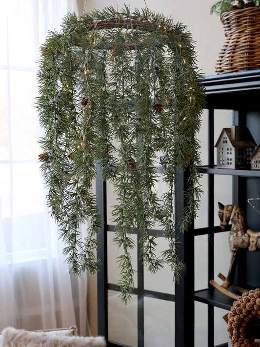 LED Hanging Pine Garland