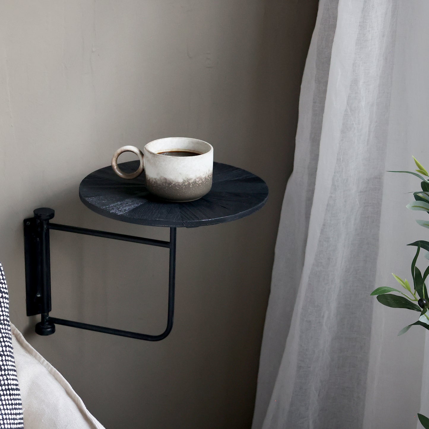 Wall Mounted Table - 30cm Black