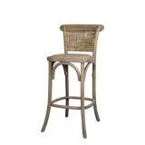 French Wicker Counter Stool / Chair