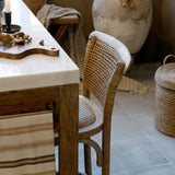 French Wicker Counter Stool / Chair