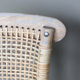 French Wicker Counter Stool / Chair