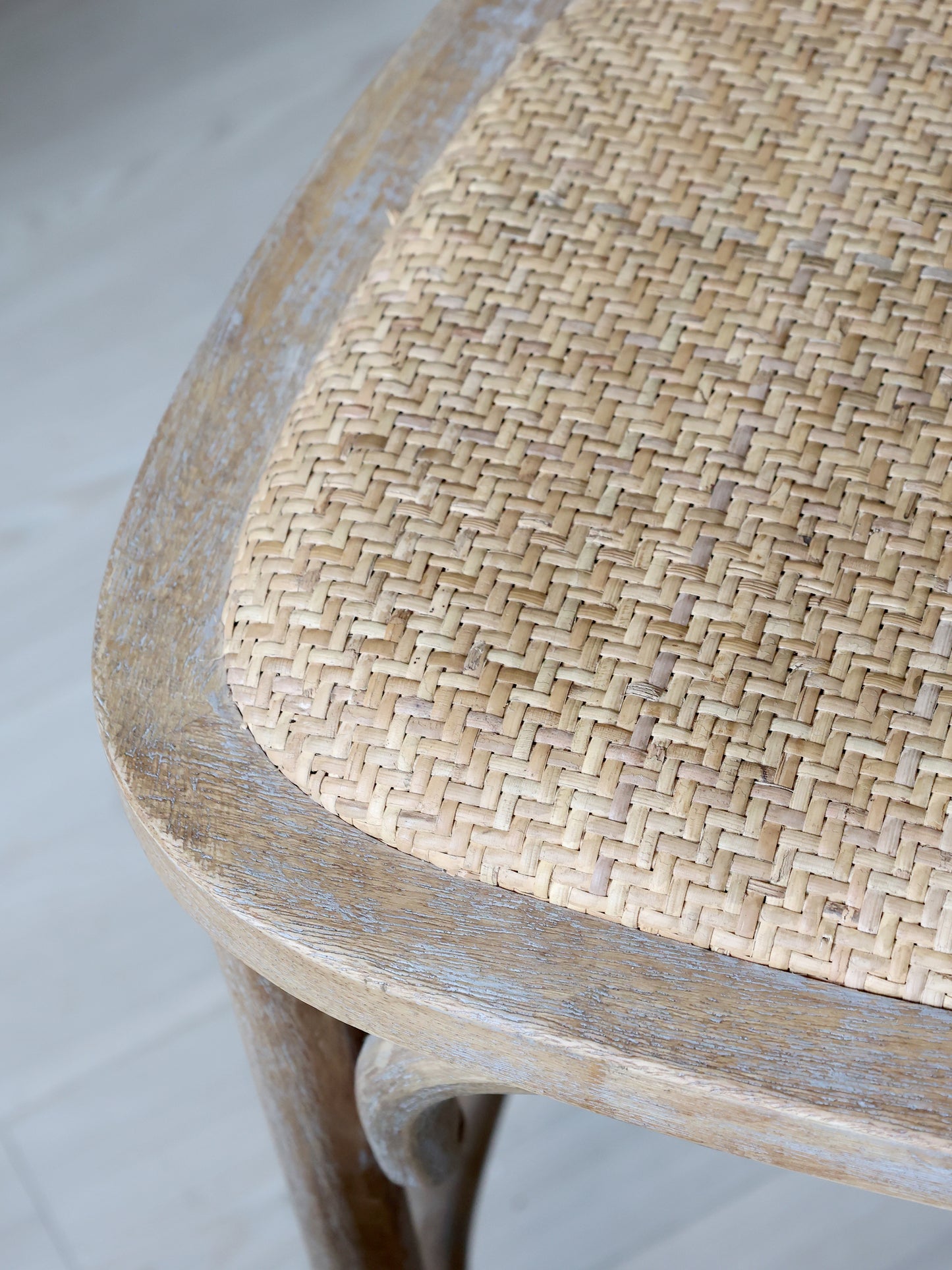 French Wicker Counter Stool / Chair