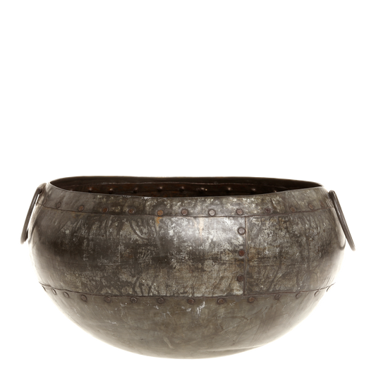 Antiqued Metal  Pot