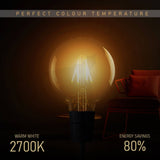 G80 Vintage Globe Light Bulb - Dimmable