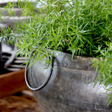 Antiqued Metal  Pot - Flo & Joe