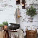 Antiqued Metal  Pot - Flo & Joe