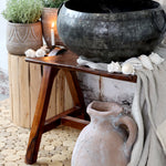Antiqued Metal  Pot - Flo & Joe