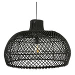 Black Rattan Round Pendant Light Shade