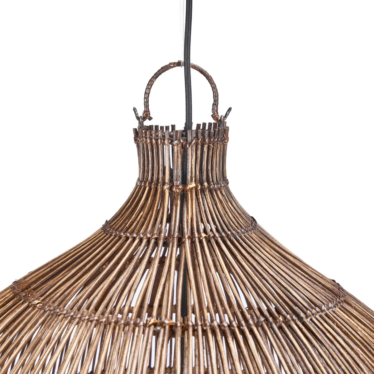 The Woven Bell Pendant - Dark Walnut - XL – Flo & Joe
