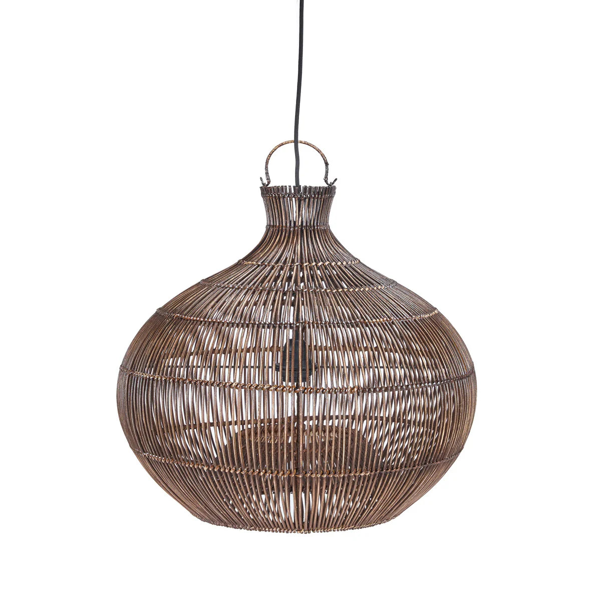 The desert gourd pendant   dark walnut   small