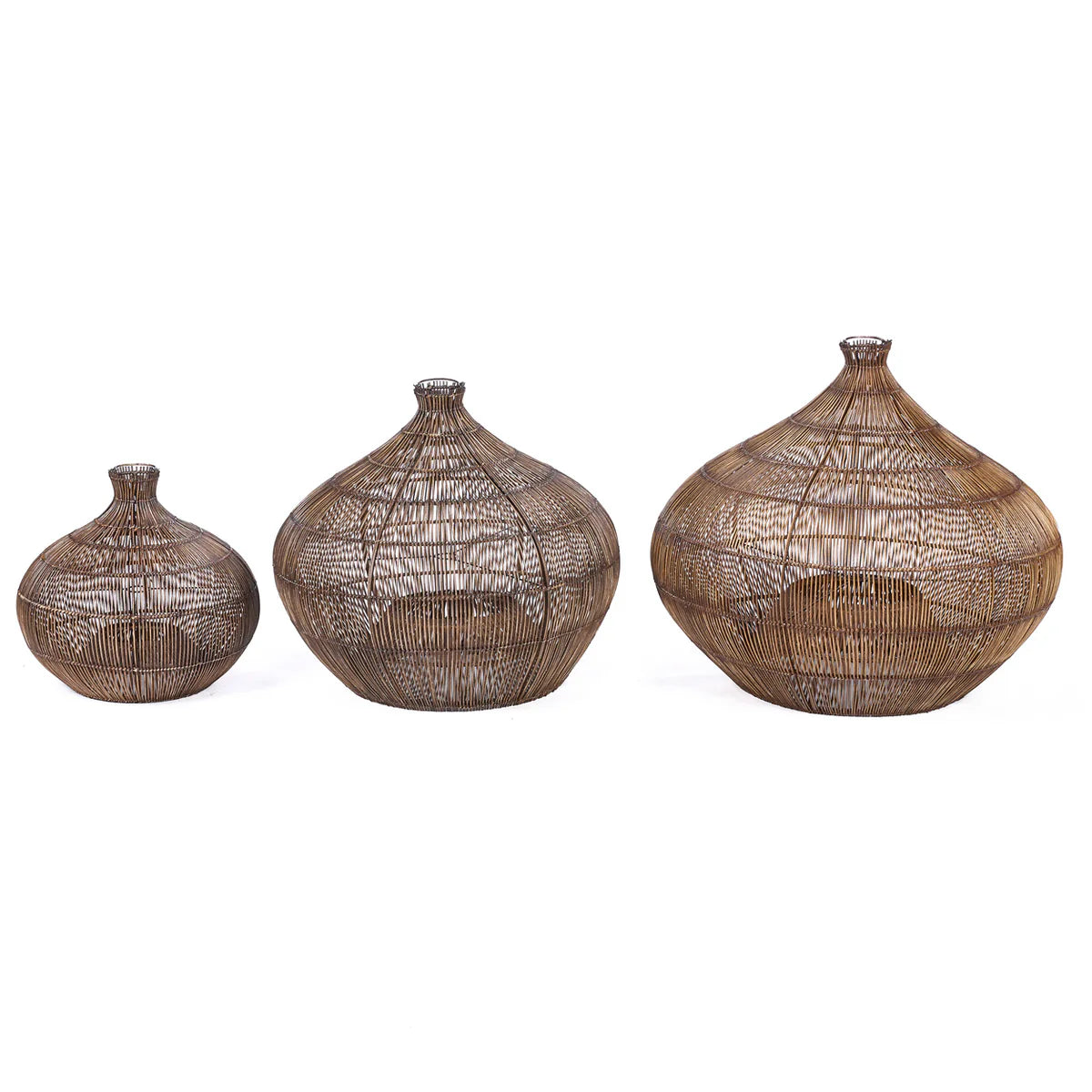 The desert gourd pendant   dark walnut   large