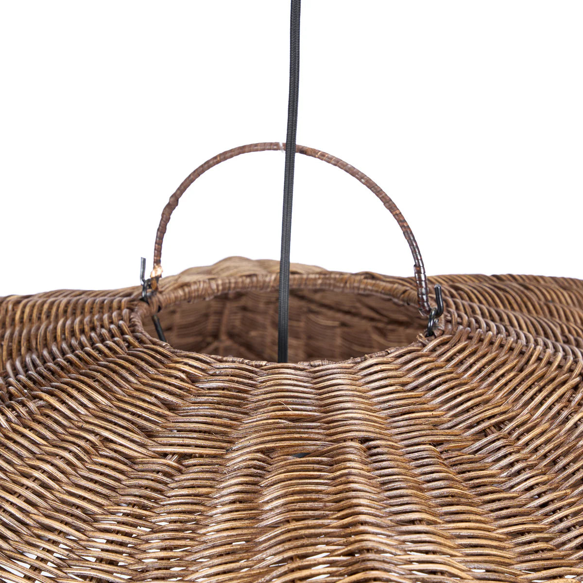 The Dark Wave Rattan Pendant - Extra Large